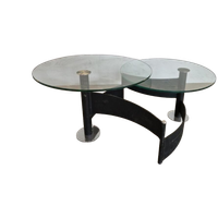 Vintage Design Salontafel Met Draaiend Glas