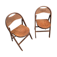 2 X Thonet B751 / Crocodile Print / 1930s