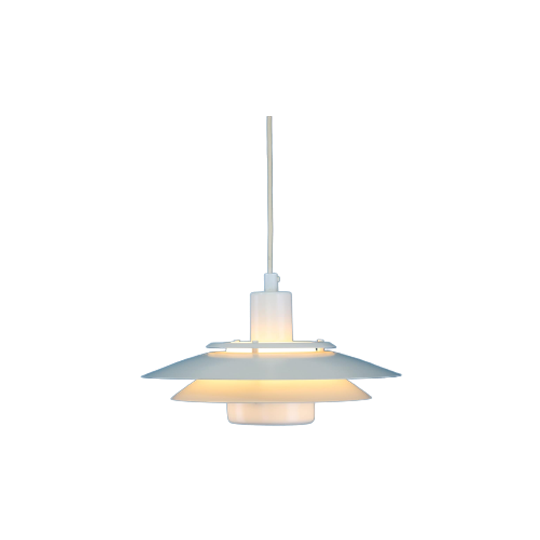 Fantastische JEKA Metaltryk Hanglamp | Deens Ontwerp | Lampje Uit De Jaren 70 | Model Gloria 3030 1