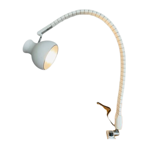 Vintage Martinelli Luce - Elio Martinelli Buiglamp. Witte Bureaulamp. Italiaans Design