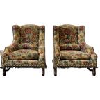Set Van 2 Vintage Eenzitten / Clubzetels / Fauteuils thumbnail 1