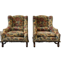 Set Van 2 Vintage Eenzitten / Clubzetels / Fauteuils
