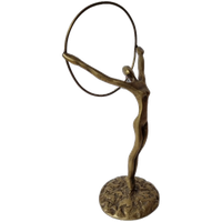 Vintage Bronzen Ballerina