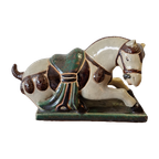Chinees Tang Style Keramiek Paard Uit De Jaren 50 thumbnail 1