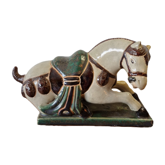 Chinees Tang Style Keramiek Paard Uit De Jaren 50 1