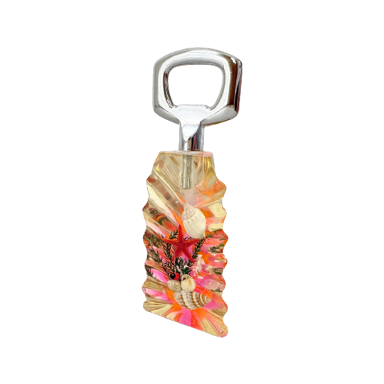 Vintage Epoxy Flesopener - Schelpen 1