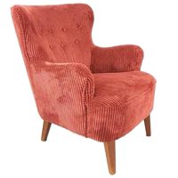 Vintage Theo Ruth Artifort Fauteuil Terra Dames Rib
