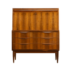 Deens Design Palissander Secretaire By Erling Torvits For Klim Mobelfabrik, 1960S thumbnail 1