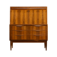 Deens Design Palissander Secretaire By Erling Torvits For Klim Mobelfabrik, 1960s
