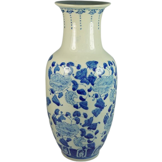 Chinese Vaas Blauw / Wit 1