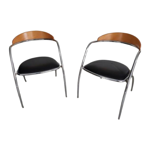 2 X Vintage Effezetta Stoelen