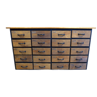 Prachtige Industriele Vintage Toonbank Ladekast