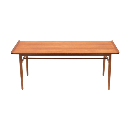 Vintage Teakhouten Salontafel Van Alf Svensson Voor Tingströms Zweden 1