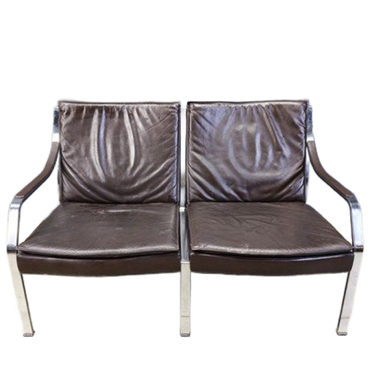 Leather Sofa By Preben Fabricius And Jorgen Kastholm For Walter Knoll, 1960 1