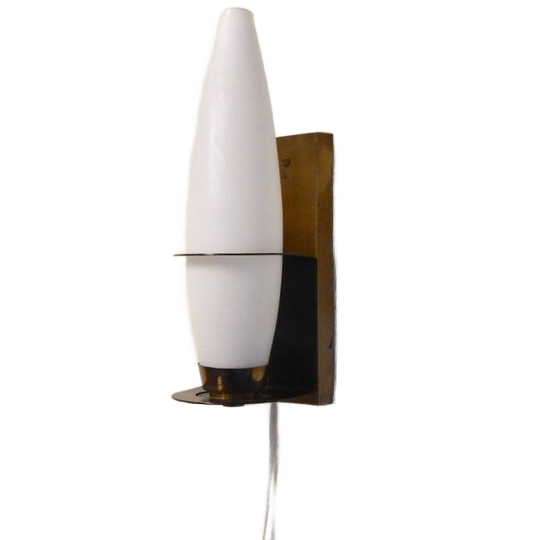 Vintage Wandlamp Lamp Messing Jaren 60 Retro 1