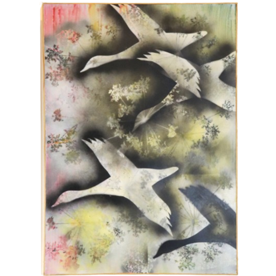 Vintage Prent 'bird' 1