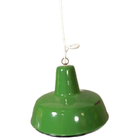 Vintage Emaille Industriële Hanglamp, Groen
