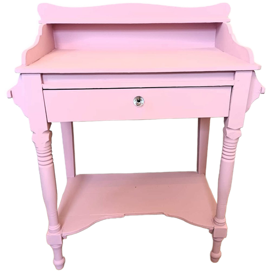 Bureau/sidetable Met Lade - Brocante, Roze 1