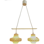 Double Glass Hanging Lamp 1960s thumbnail 1