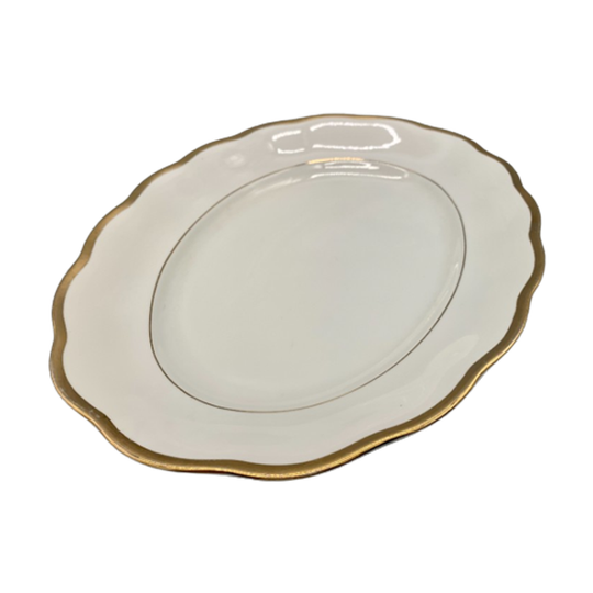 Koenigszelt Vintage Serveerschaal Roomwit/goud 1