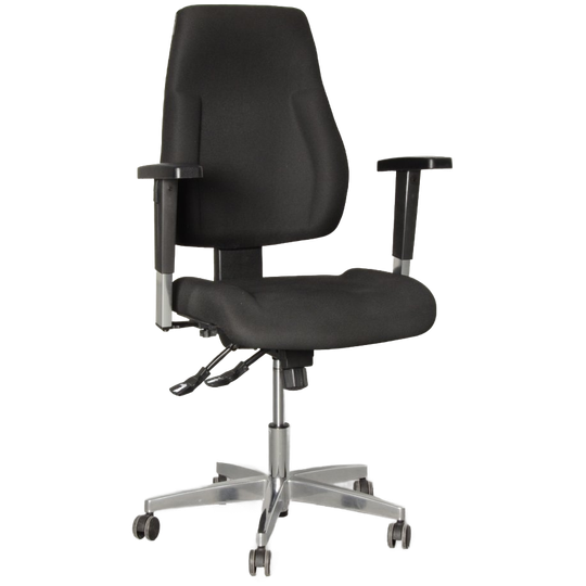Topstar Bureaustoel, Zwart, 3d Armleggers, 1