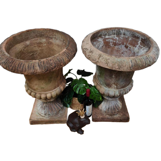 Set Vintage Tuinvazen, Bloembakken Plantenbak Tuinvaas 106 Set Prijs 1