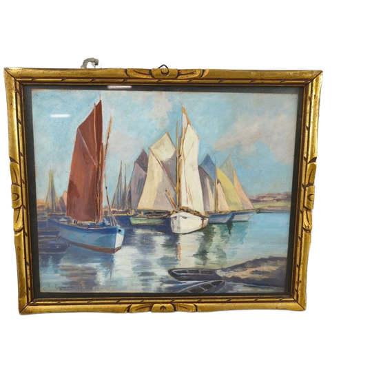 E. Egmond - Maritiem Schilderijtje 1