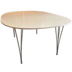 Fritz Hansen Superellipse Eettafel Uit, Jawel, 1968. thumbnail 1