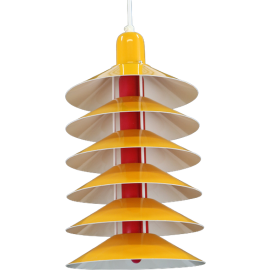 Supergave En Zeldzame Deense Design Geeloranje Tip Top Plafondlamp Van Jorgen Gammelgaard Voor Pa 1