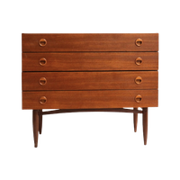 Deens Design Vintage Ladekast / Badkamermeubel / Commode Uit De Jaren '60