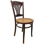 Antieke Art Nouveau Weense Jakob En Josef Kohn Stoel (thonet Stijl) Antique Webbing Chair thumbnail 1