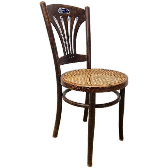 Antieke Art Nouveau Weense Jakob En Josef Kohn Stoel (thonet Stijl) Antique Webbing Chair 1