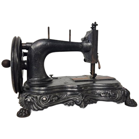 19e Eeuwse Clemens Muller Dresden Gietijzeren Naaimachine 1