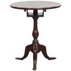 Zeldzame Antieke Engelse Ronde Open Bird Cage Tilt Top Table/ Wijn Tafel thumbnail 1