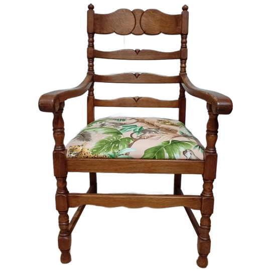 Houten Stoel Met Nieuwe Zitting 1