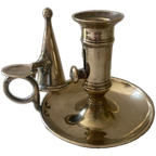 Antieke Kandelaar In Massief Koper thumbnail 1