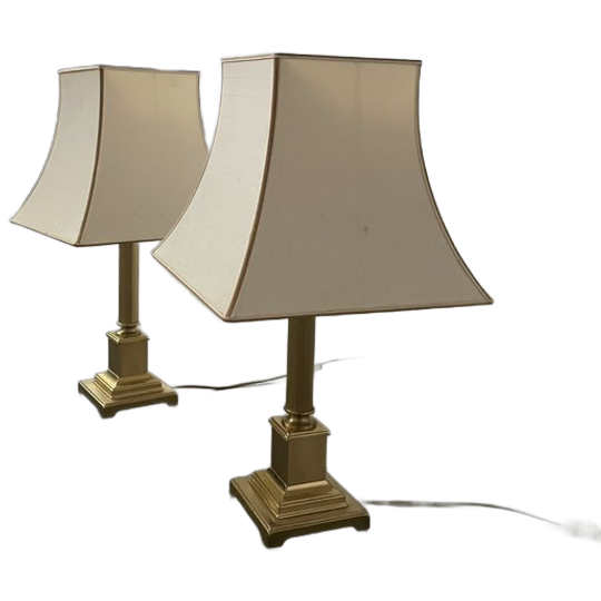 2 Grote Herda Lampen Messing 1