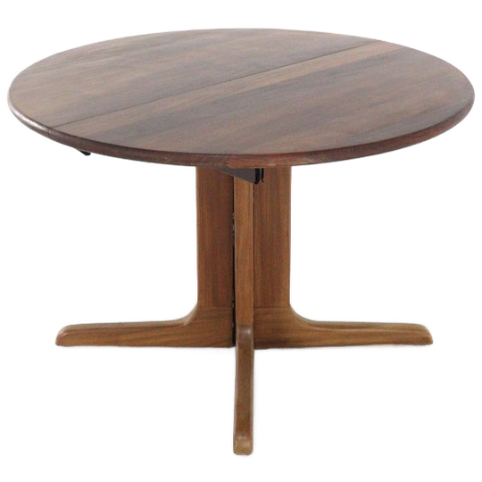 Ronde Verlengbare Eettafel 'ghana' Vintage Deense Stijl 1