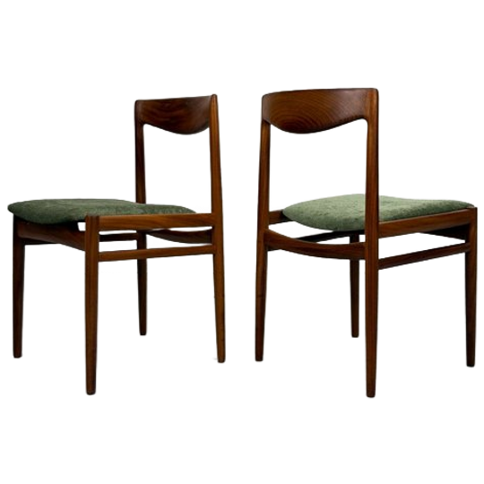 Set Vintage Lübke Eetkamerstoelen Deens Design 1