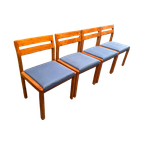 Set Van 4 Scandinavian Style Eetkamerstoelen thumbnail 1