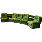 Super Gave Groen Fluwelen Vintage Elemenentenbank thumbnail 1
