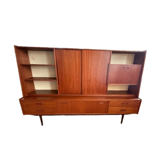 Topfrom - Teak Fineer Highboard - Ca. 1960 - In Goede Staat 1
