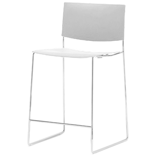 Andreu World | Sit Bq1209 Barkruk Van Aluminium In Wit 1