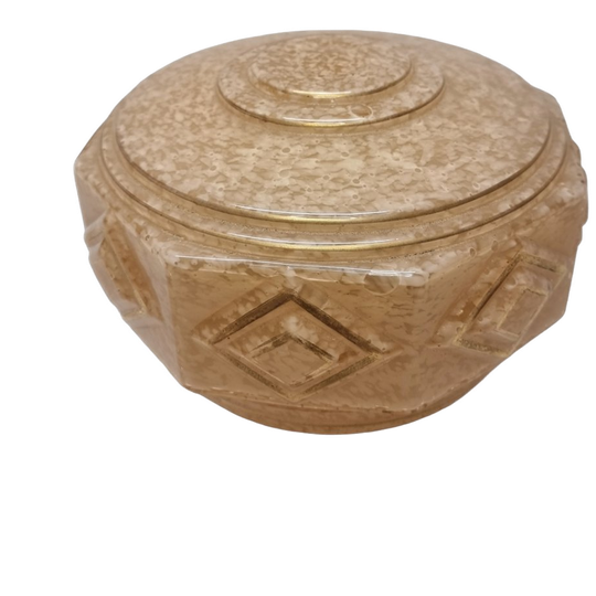 Art Deco Roze Glazen Lampenkap 1