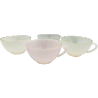 Set Arcopal Harlequin Kopjes Pastel 4 Stuks