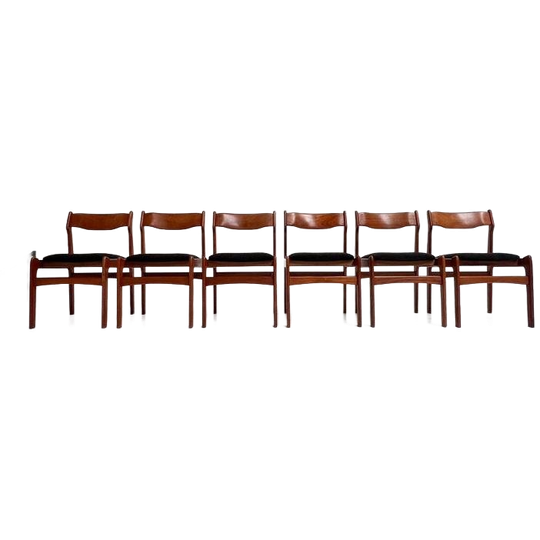 Set Van 6 Designstoelen Van Burchardt Nielsen, 1960's 1