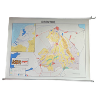 Drenthe Kaart Schoolkaart J70