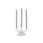 Crystal Glass 3-Arm Candle Holder thumbnail 1