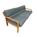 Vintage Deens Design Driezits Bank L. Olson & Son thumbnail 1