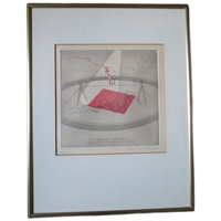 Klaus Baumgärtner Ets/aquatint 1981 Vintage